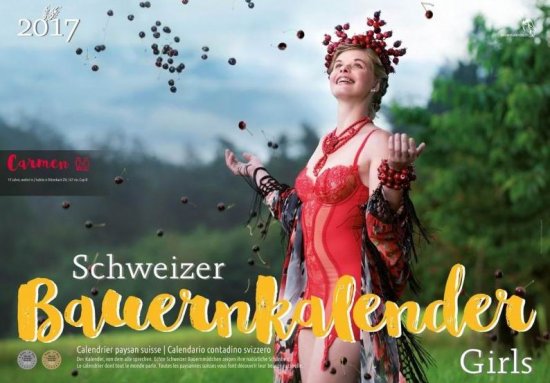 Натуральная красота швейцарских крестьянок в календаре на 2017 год