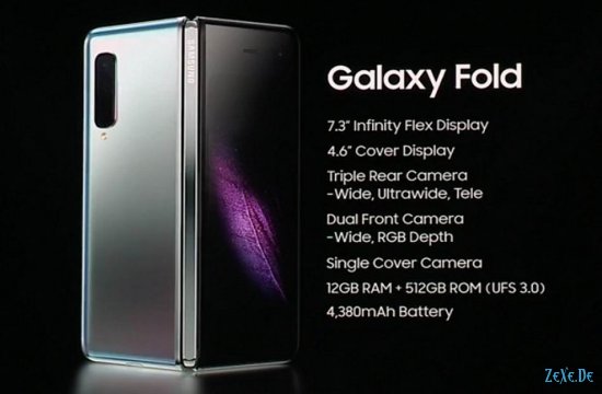 Samsung Galaxy Fold  сгибаемый смартфон за 2 000 евро